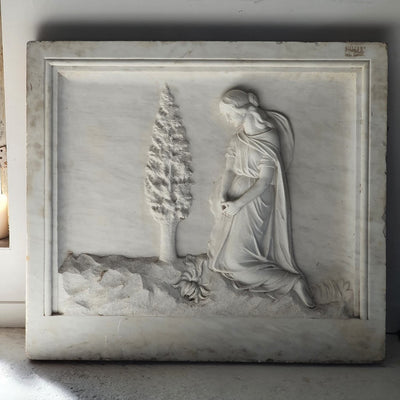 Carved Marble Plaque