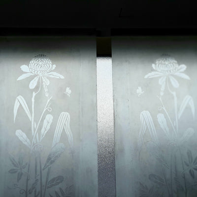 Pair of Victorian Etched Panels