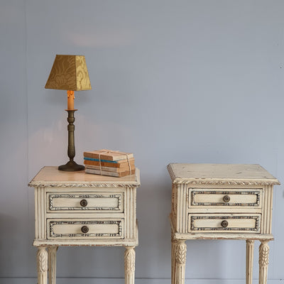 French 20thC Bedside Cupboards