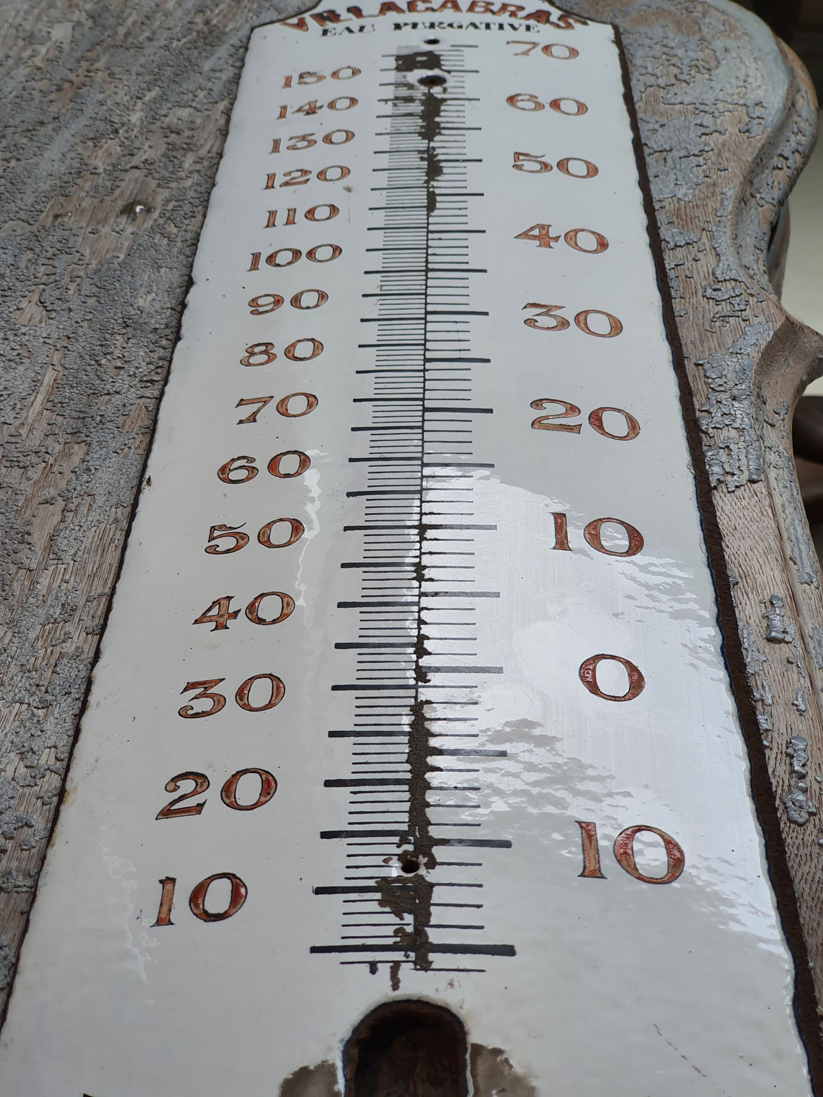 Vintage Enamel Thermometer