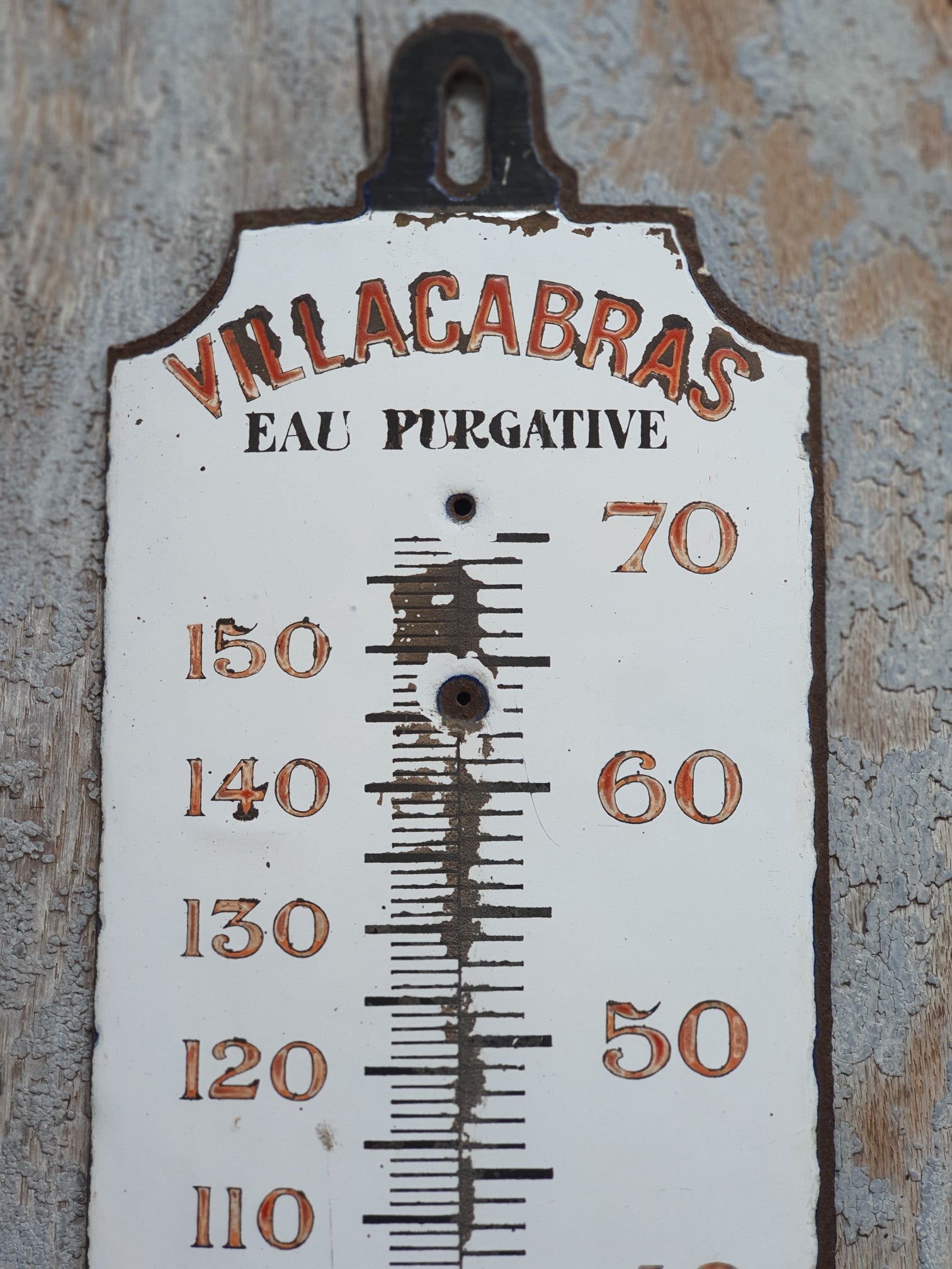 Vintage Enamel Thermometer