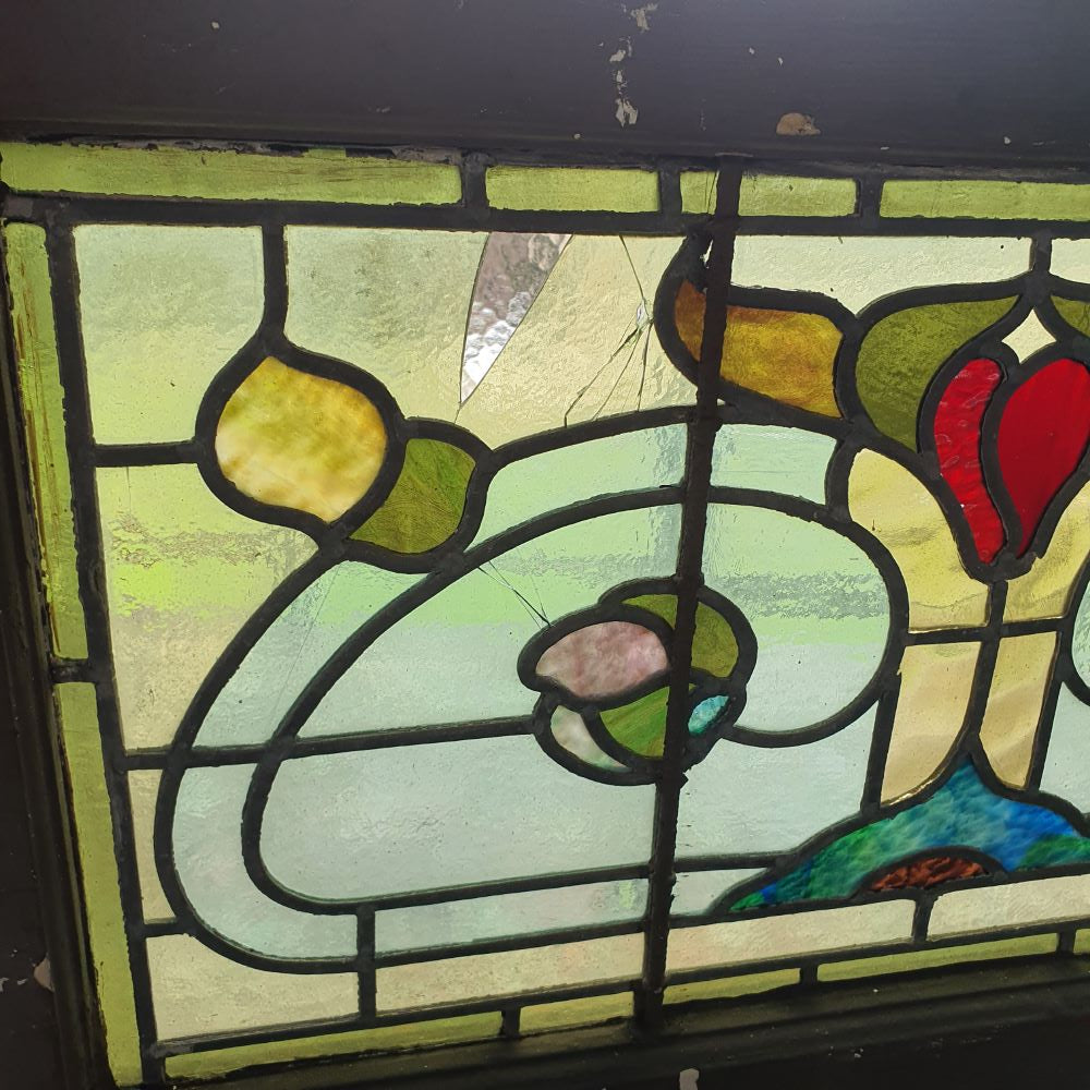 Damaged glass - detail