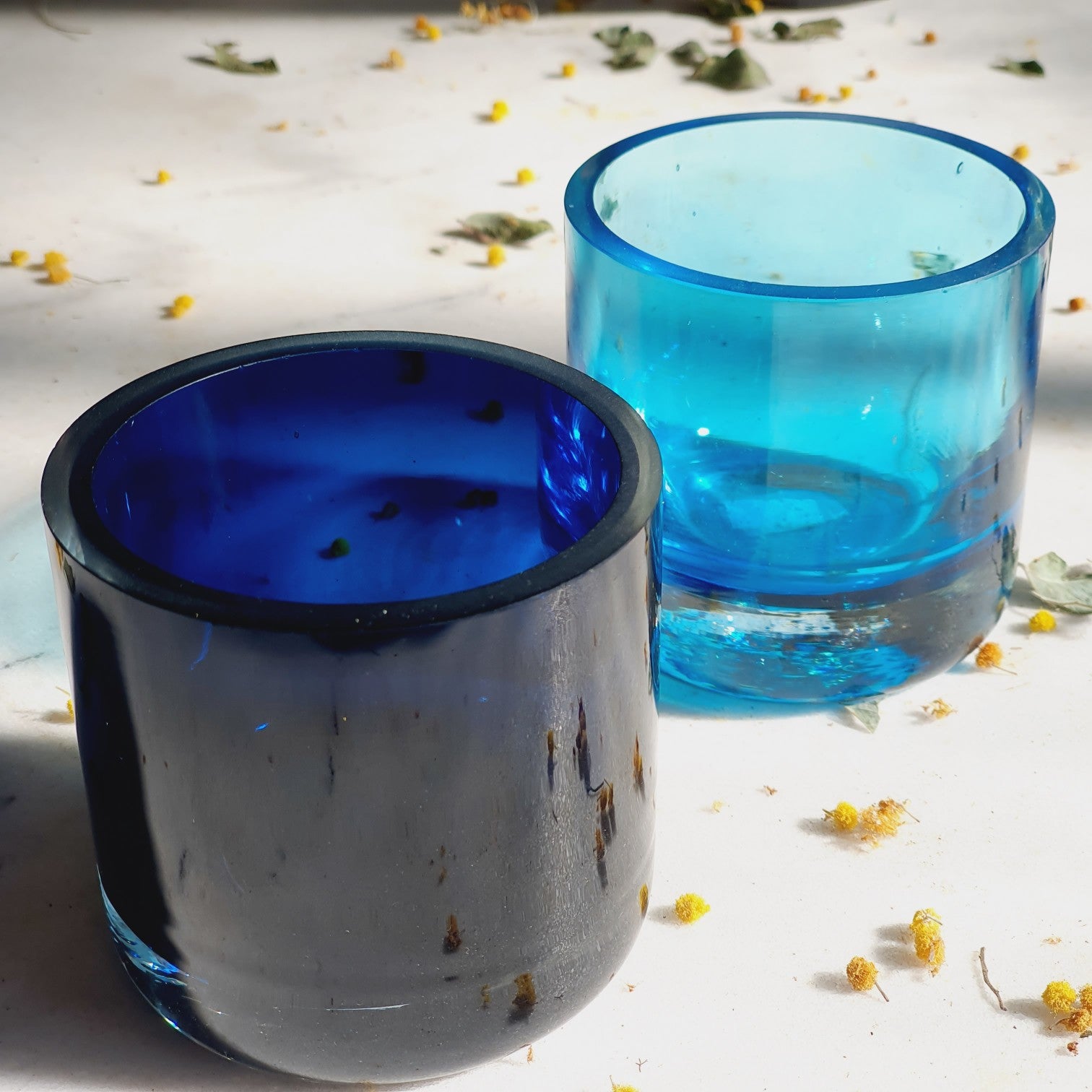 Blue Glass Votive