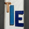 Vintage blue letters I & E available