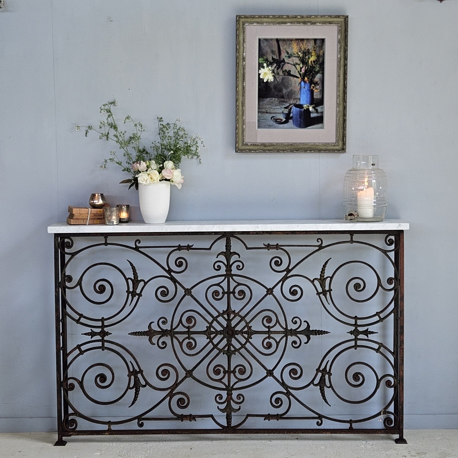French 19thC Iron Console