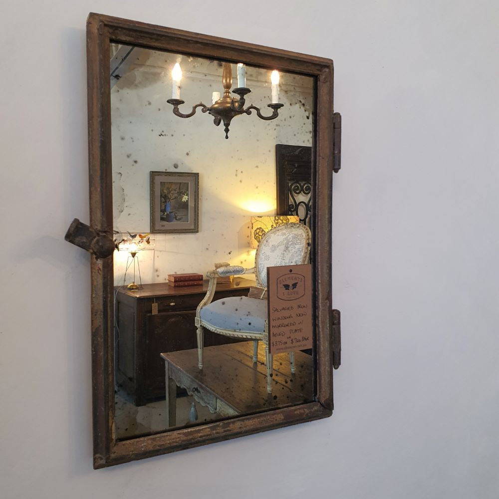 French Iron Window/Mirror