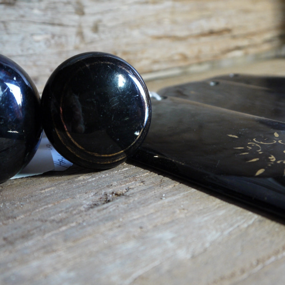 19thC B/W Porcelain Hardware, Antiques, Byron Bay