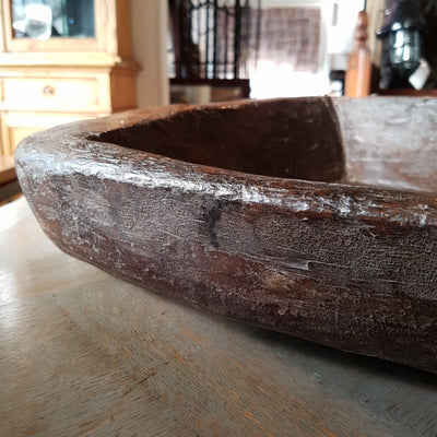 Dark Wooden Rustic Bowl