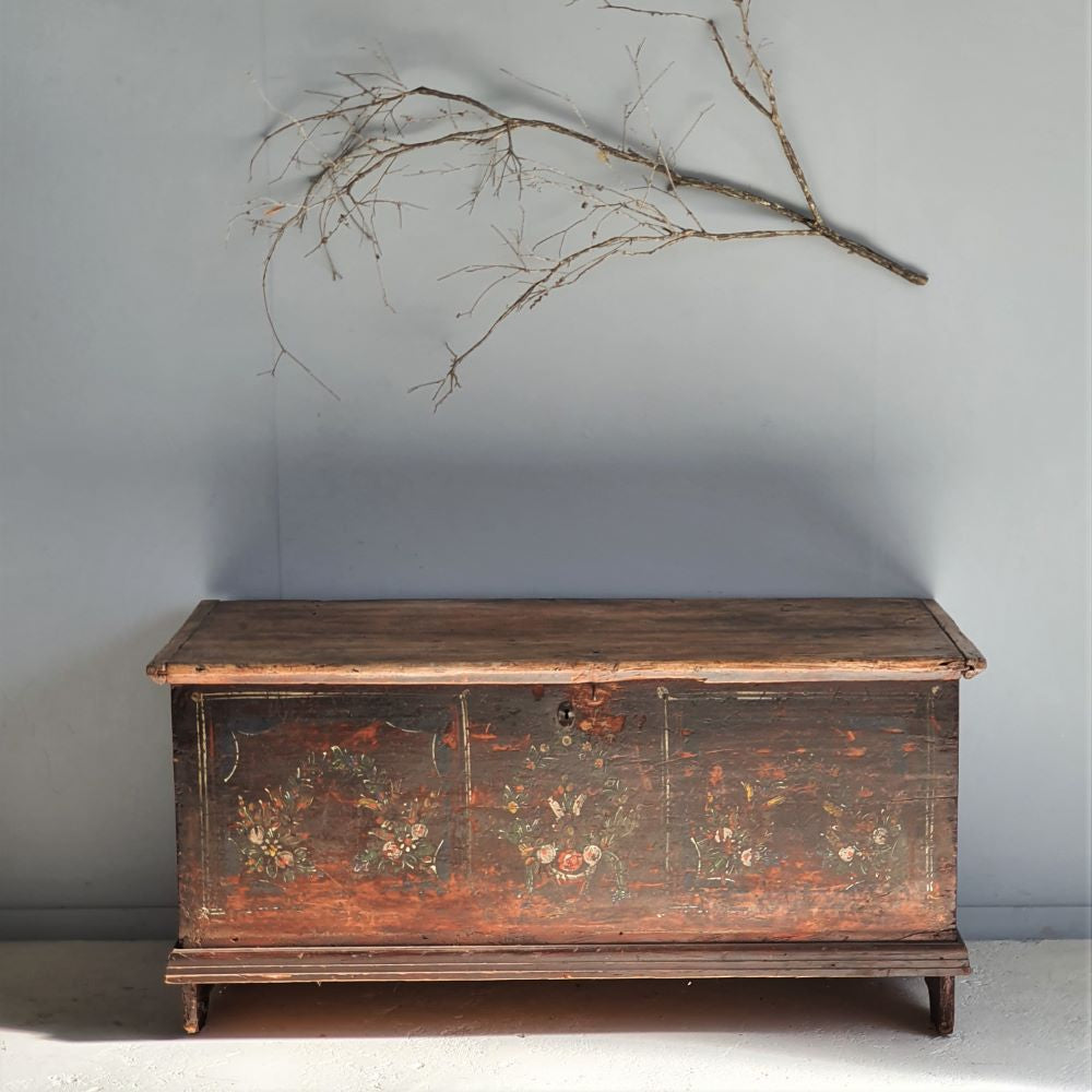 19thC Flemish Trunk, Antiques, Byron Bay