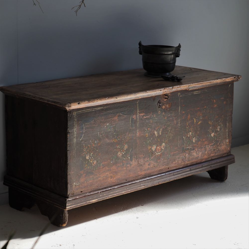 19thC Flemish Trunk, Antiques, Byron Bay