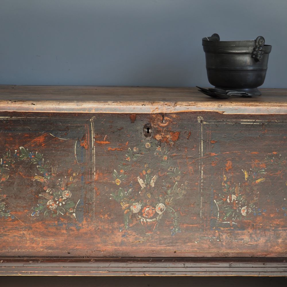 19thC Flemish Trunk, Antiques, Byron Bay