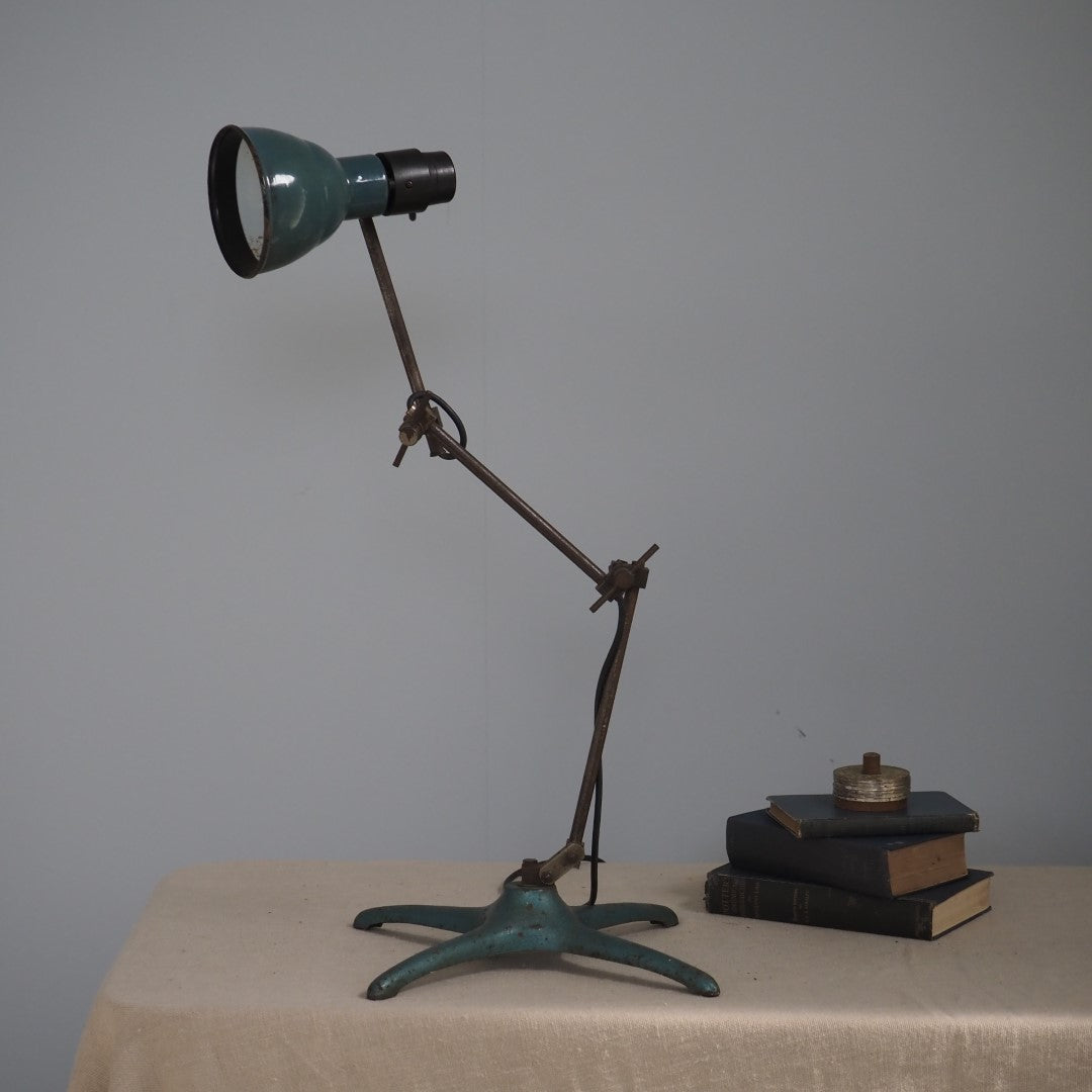 Industrial desk on sale lamp vintage