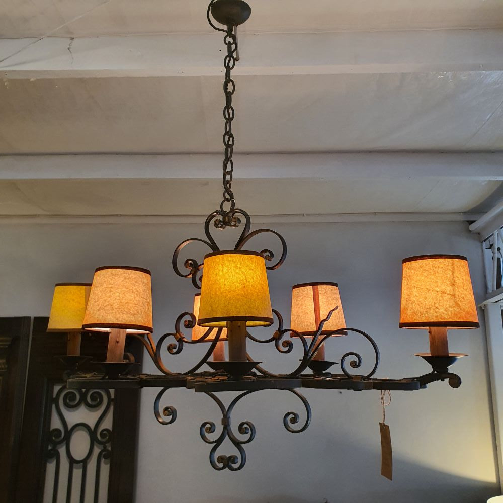French Iron Chandelier