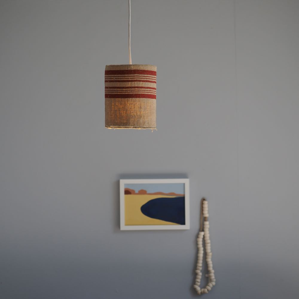 French Raw Linen Pendants