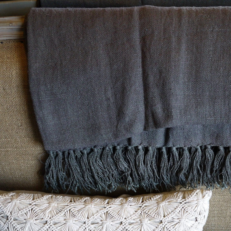 Woven Linen Throw - Elements i love...