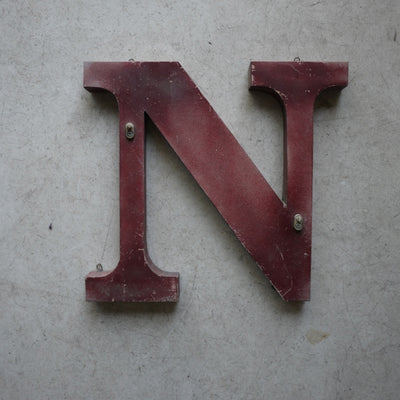 N, French Antique Letters