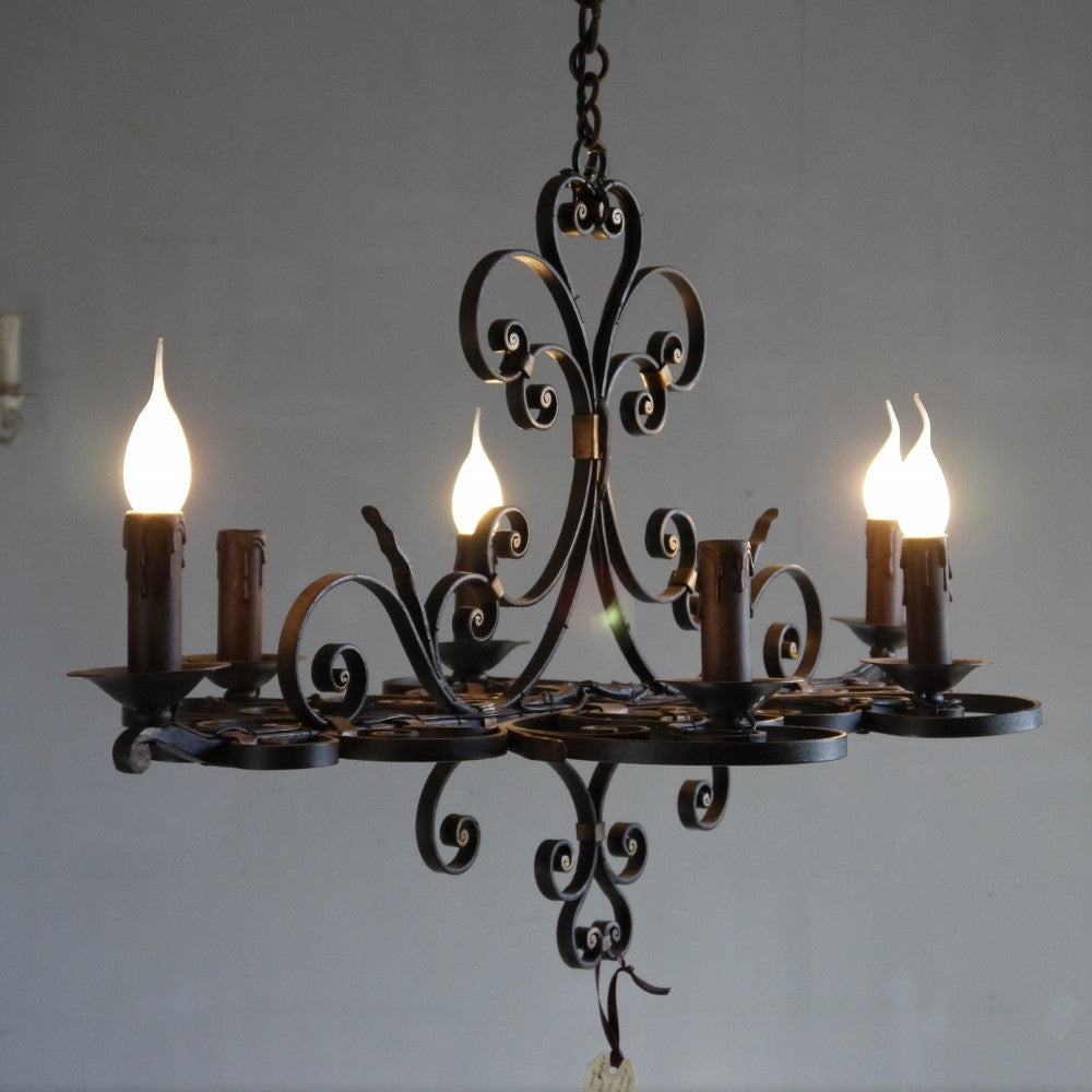 French Iron Chandelier