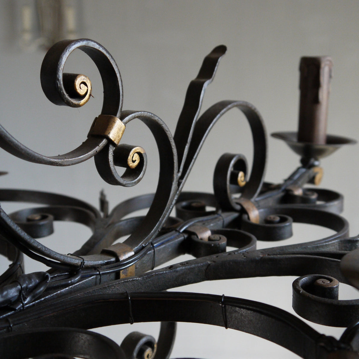 French Iron Chandelier