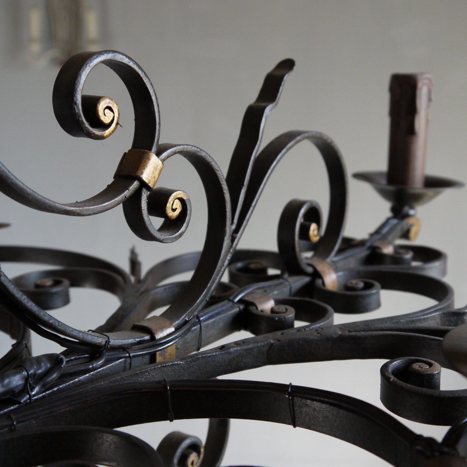 French Iron Chandelier