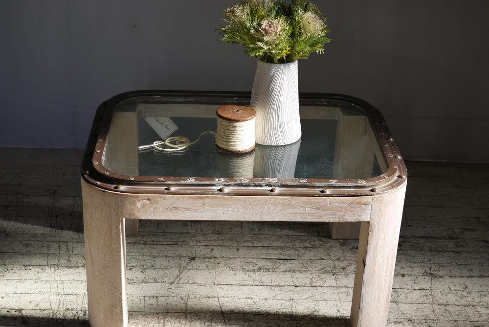 Brass Ship Hatch Table