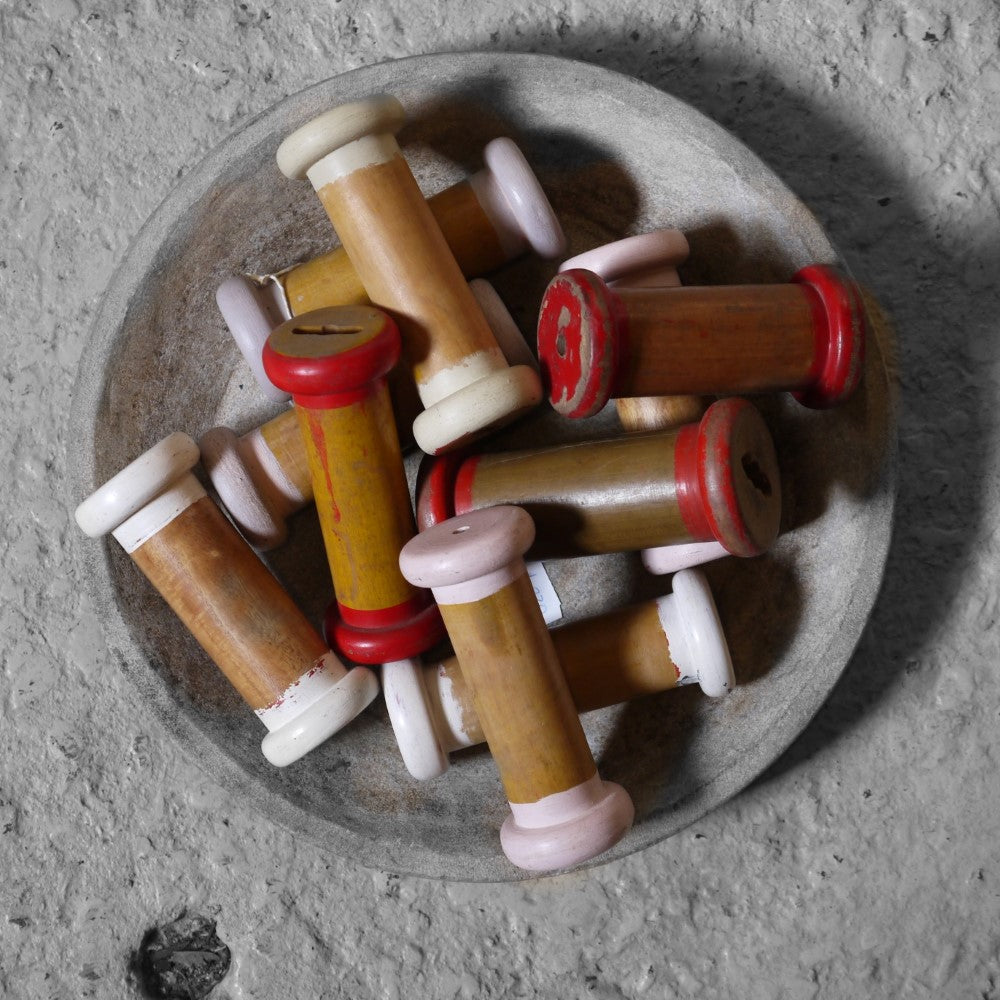 Vintage Wooden Bobbins