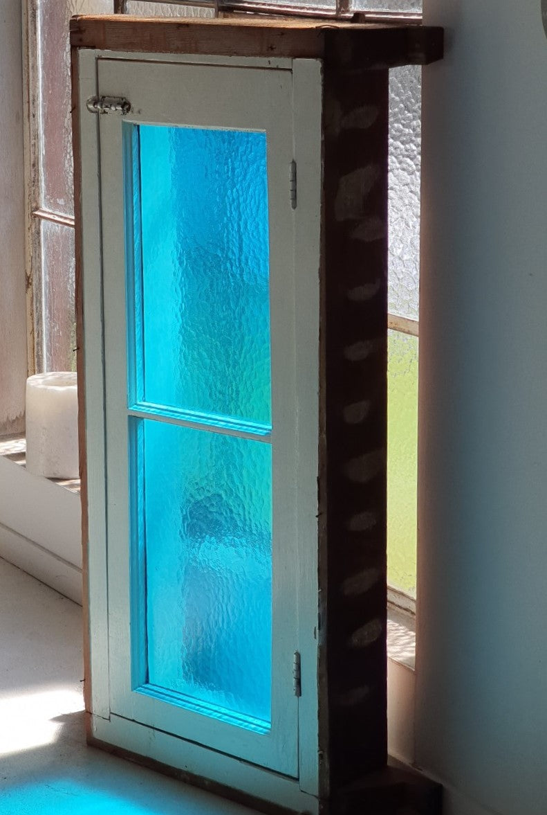 Blue Casement Window