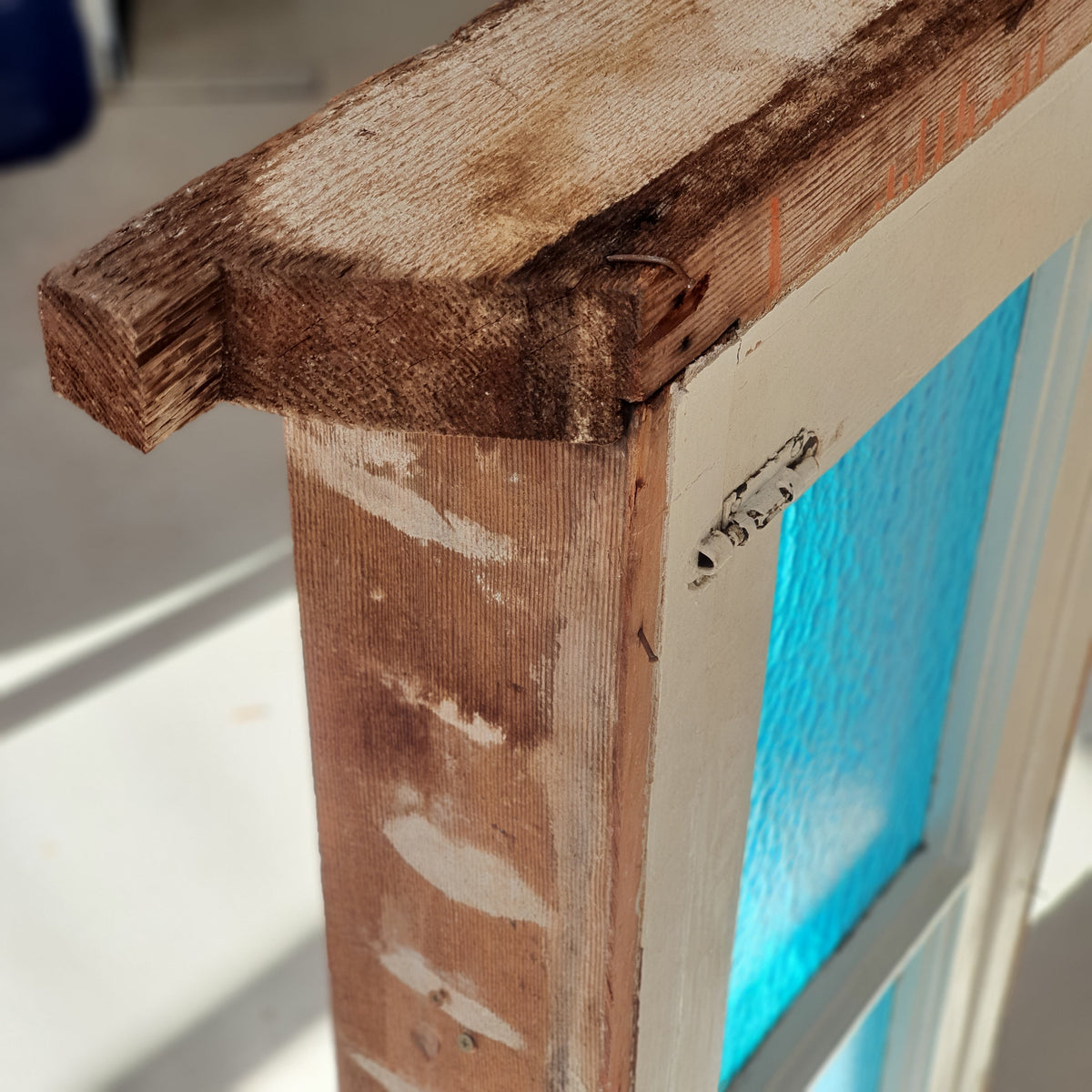 Blue Casement Window