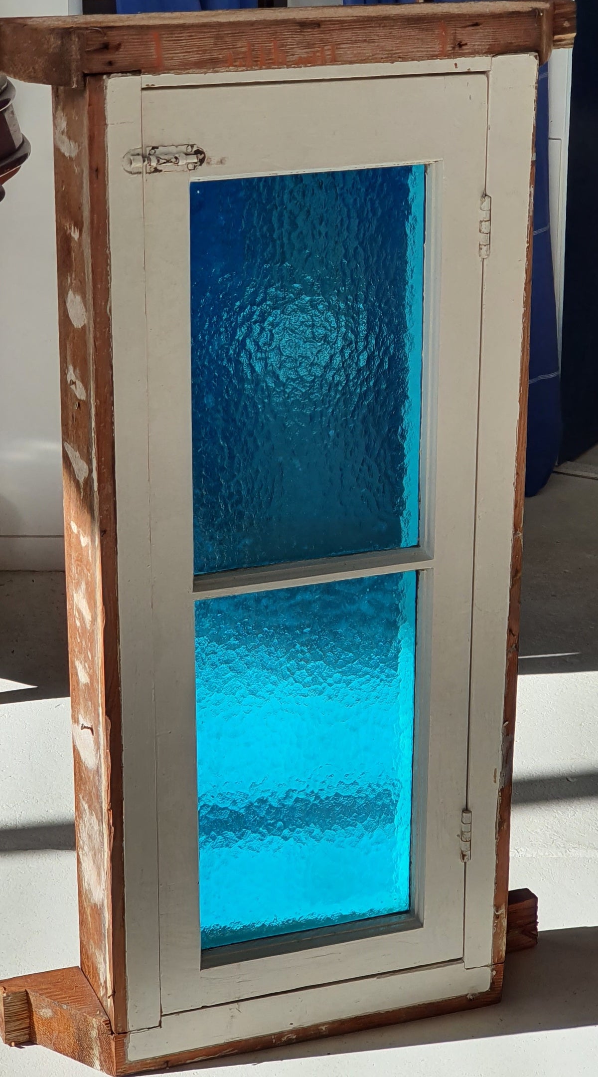 Blue Casement Window