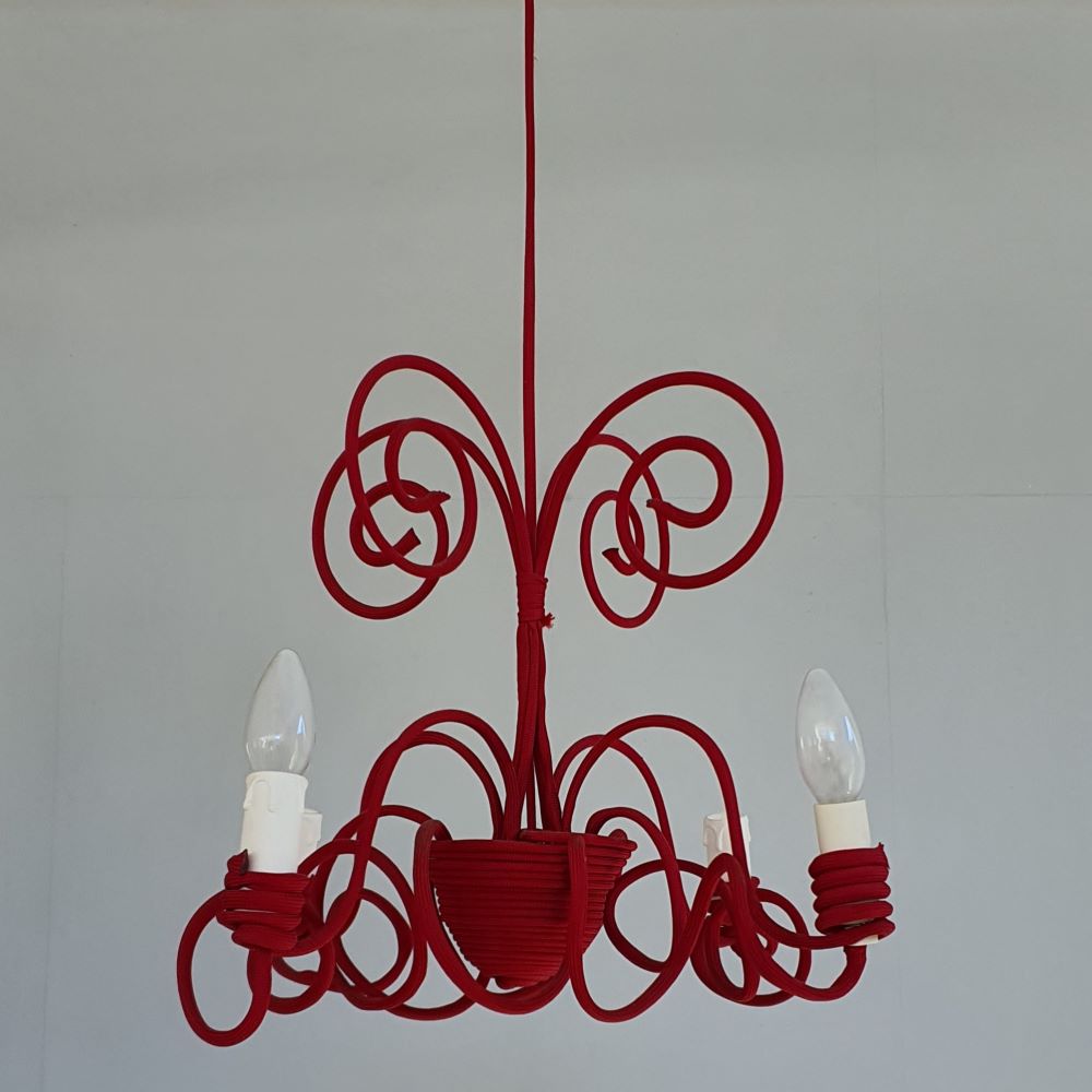 Parisian Cloth Chandelier