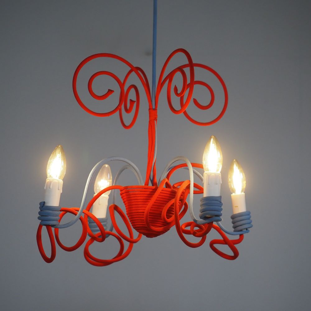 Parisian Cloth Chandelier