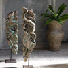 Carved Finials on Stand, Antiques, Byron Bay