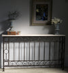 French Iron Console Table
