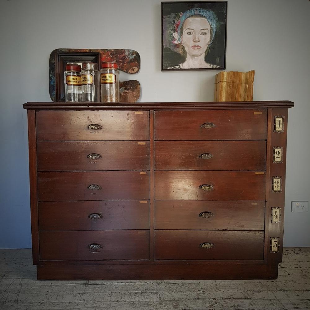 20thC Shopfitting/Drawers, Antiques, Byron Bay
