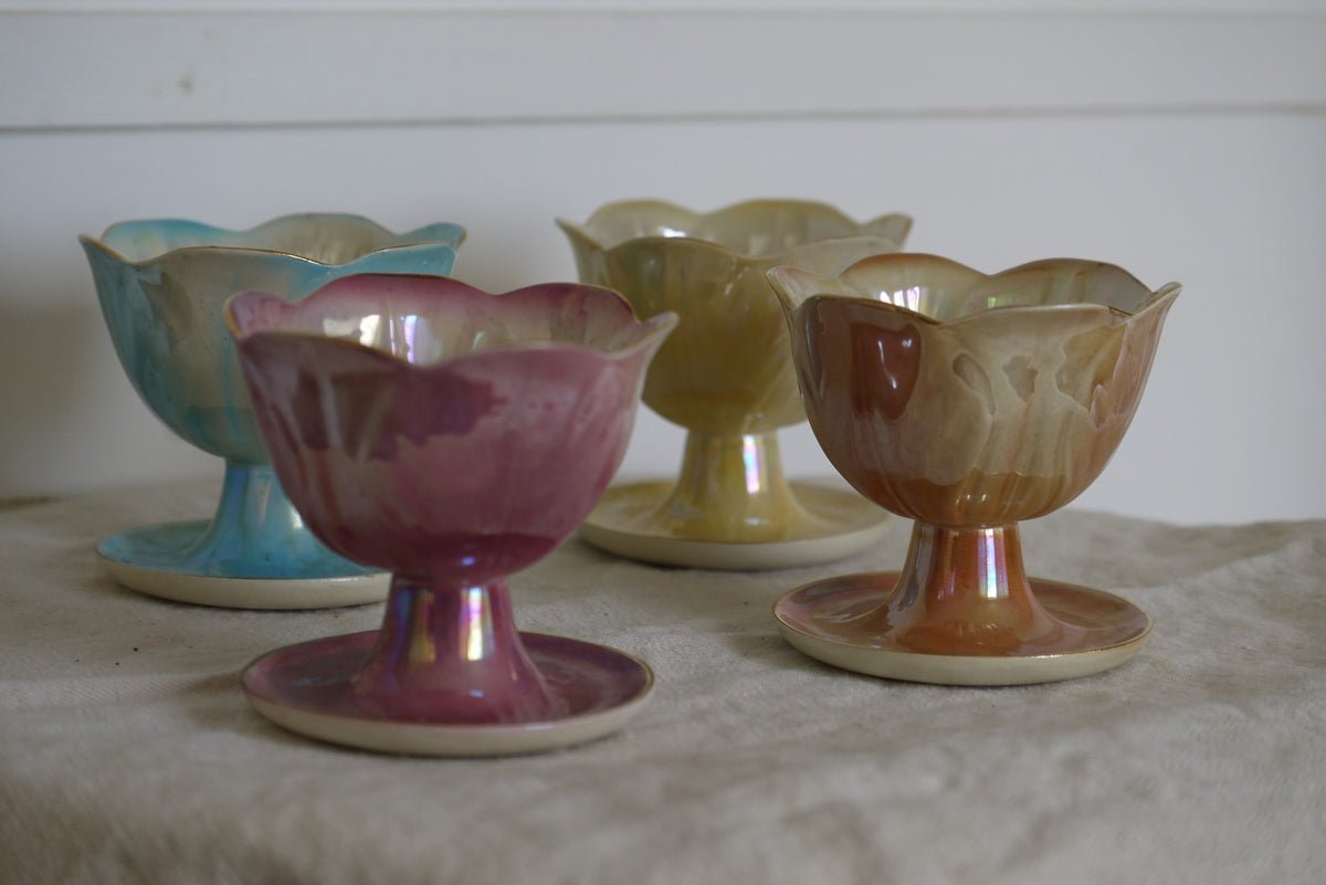 Lustreware Parfait Bowls