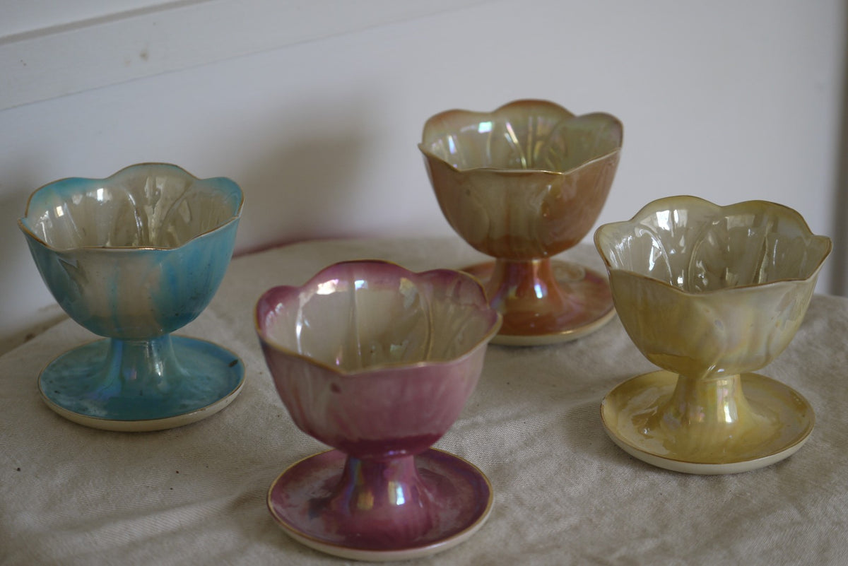 Lustreware Parfait Bowls