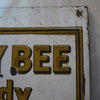 Honey Bee Enamel Sign