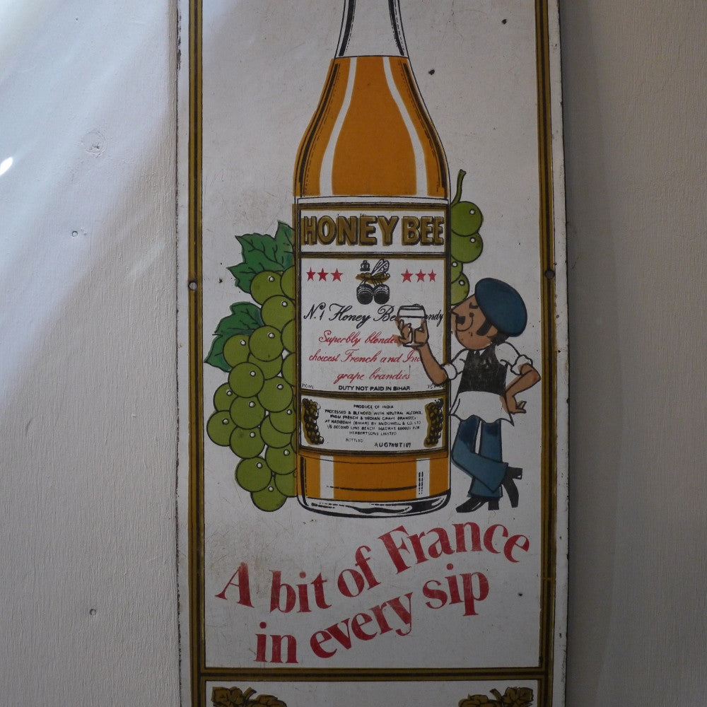 Honey Bee Enamel Sign, honey_bee_brandy_3, enamel signs, vintage, elements i love, byron bay