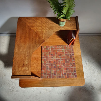 Mid Century Corner Coffee Table