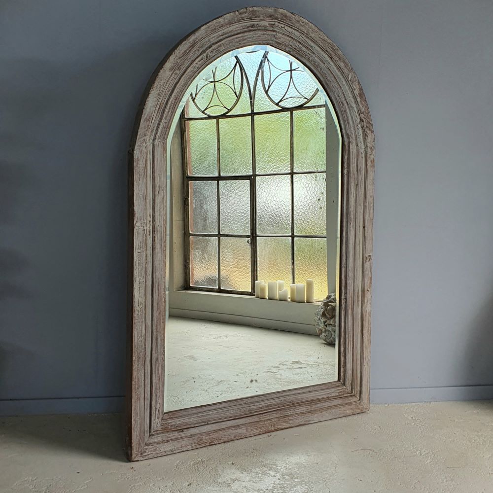 arched, teak, mirror, byron bay